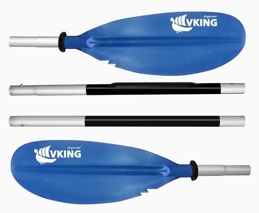 wioslo składane Vking 230 220 cm niebieskie 4-czesciowe