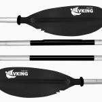 wioslo składane Vking 230 220 cm czarne 4-czesciowe