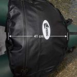 BowBag na packraft Vking 30l mierzenie
