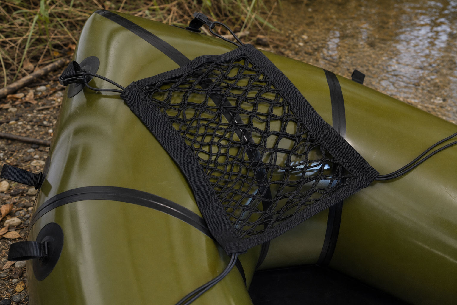 siatka bagażowa na packraft kajak